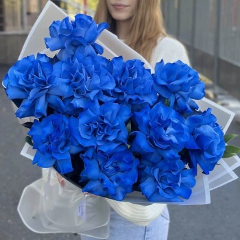 Французская синяя роза 11 шт.