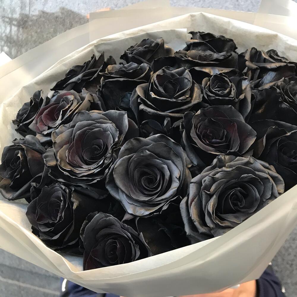 Букет из 19 чёрных роз Эквадор