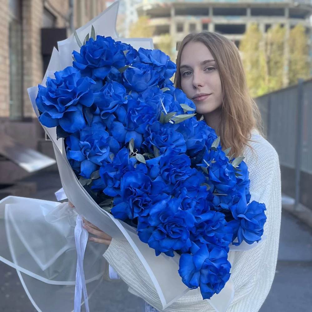 Французская синяя роза 25 шт.