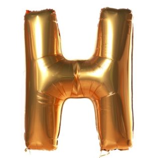 Шар "Буква H" Золото