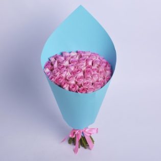 Букет из 51 розовой розы