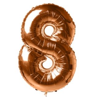 Шар "Цифра 8" Оранжевый